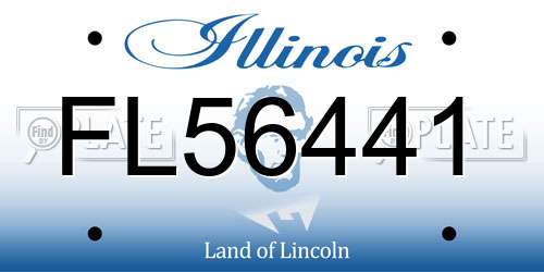FL56441 Illinois License Plate