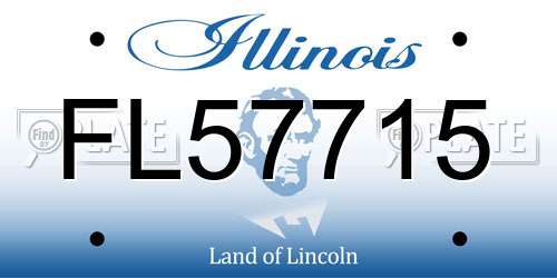 FL57715 Illinois License Plate