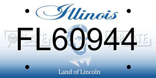 FL60944 Illinois License Plate