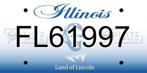 FL61997 Illinois License Plate