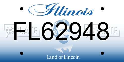FL62948 Illinois License Plate