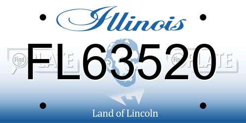 FL63520 Illinois License Plate
