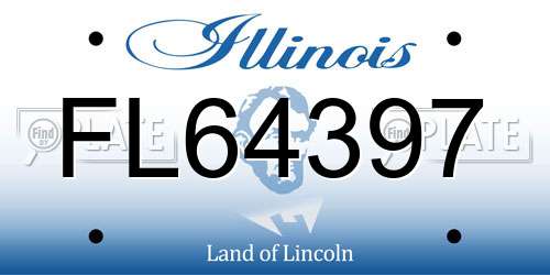 FL64397 Illinois License Plate
