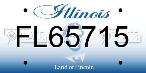 FL65715 Illinois License Plate