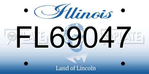 FL69047 Illinois License Plate