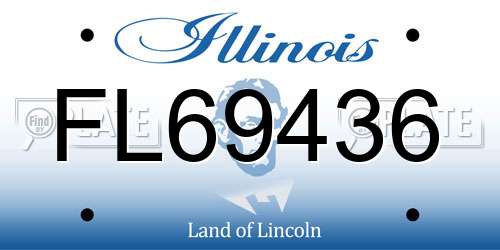 FL69436 Illinois License Plate