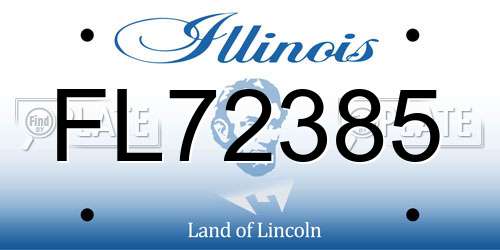 FL72385 Illinois License Plate
