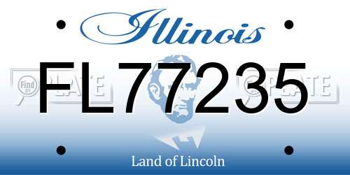 FL77235 Illinois License Plate