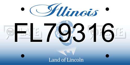 FL79316 Illinois License Plate