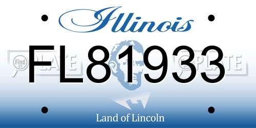 FL81933 Illinois License Plate