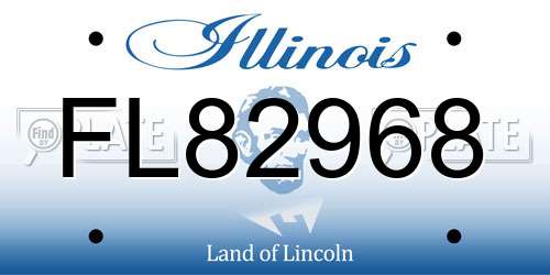 FL82968 Illinois License Plate