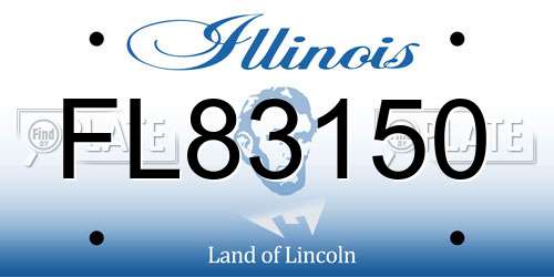 FL83150 Illinois License Plate