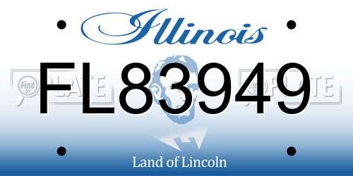 FL83949 Illinois License Plate