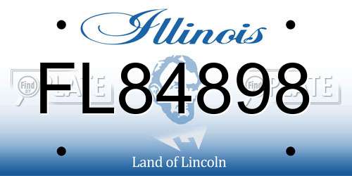 FL84898 Illinois License Plate