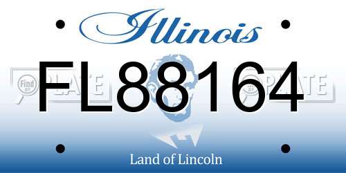 FL88164 Illinois License Plate