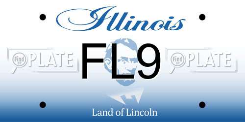FL9 Illinois License Plate