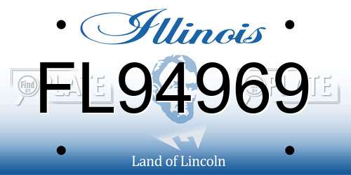 FL94969 Illinois License Plate