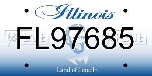 FL97685 Illinois License Plate