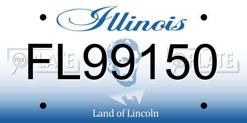 FL99150 Illinois License Plate