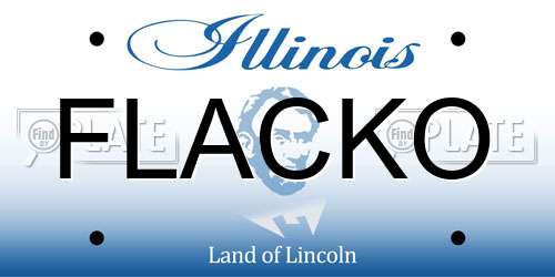 FLACKO Illinois License Plate