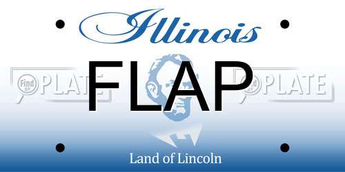 FLAP Illinois License Plate