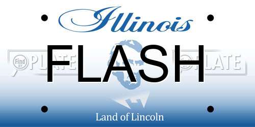 FLASH Illinois License Plate