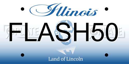 FLASH50 Illinois License Plate