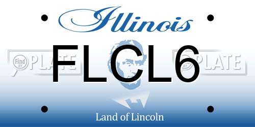 FLCL6 Illinois License Plate