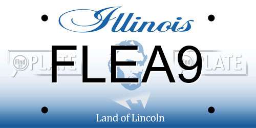 FLEA9 Illinois License Plate
