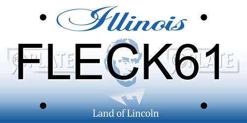 FLECK61 Illinois License Plate