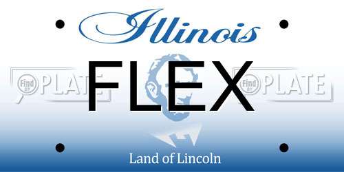 FLEX Illinois License Plate