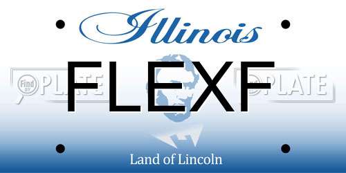 FLEXF Illinois License Plate