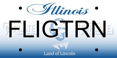 FLIGTRN Illinois License Plate