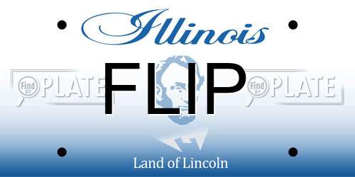 FLIP Illinois License Plate