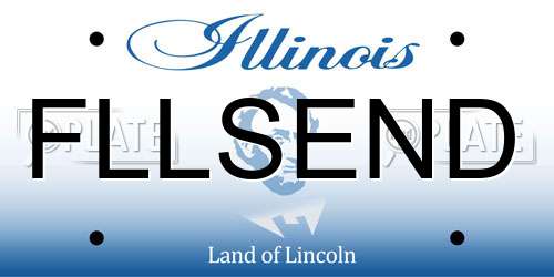 FLLSEND Illinois License Plate