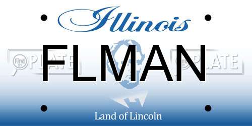 FLMAN Illinois License Plate