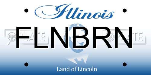 FLNBRN Illinois License Plate