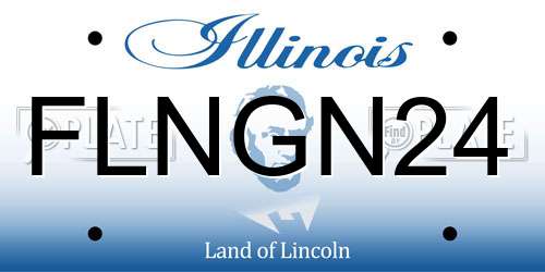 FLNGN24 Illinois License Plate