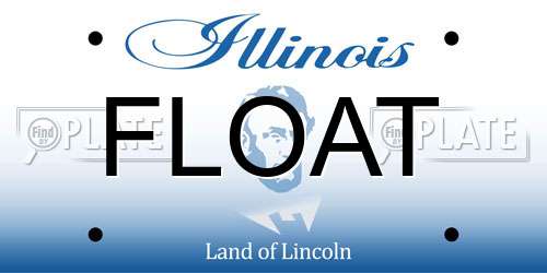 FLOAT Illinois License Plate