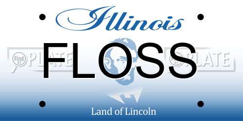 FLOSS Illinois License Plate