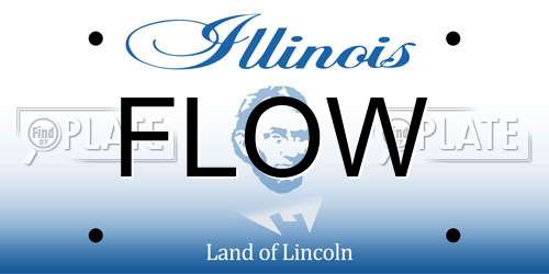 FLOW Illinois License Plate