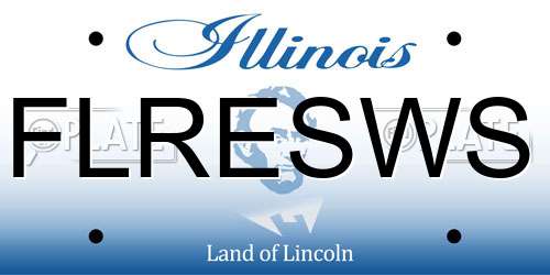 FLRESWS Illinois License Plate