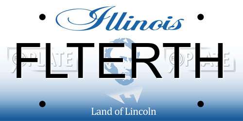 FLTERTH Illinois License Plate