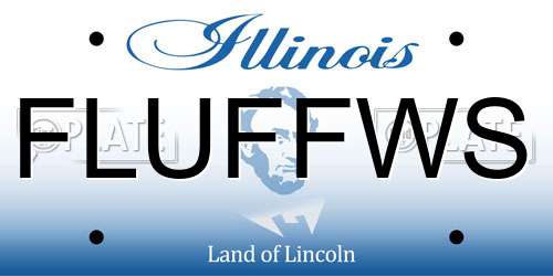 FLUFFWS Illinois License Plate