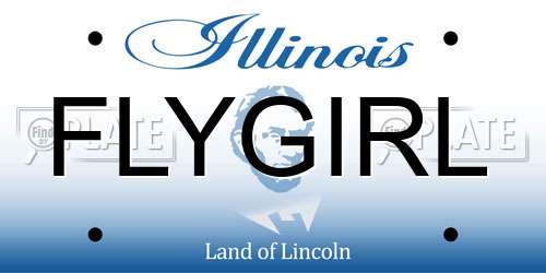 FLYGIRL Illinois License Plate