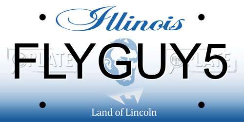 FLYGUY5 Illinois License Plate