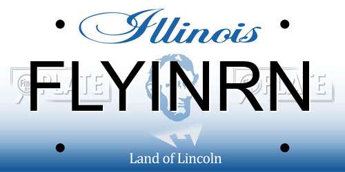 FLYINRN Illinois License Plate