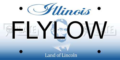 FLYLOW Illinois License Plate