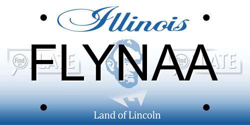 FLYNAA Illinois License Plate