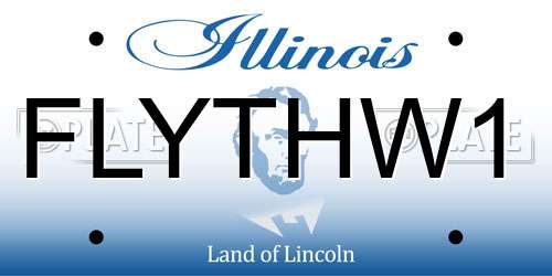 FLYTHW1 Illinois License Plate